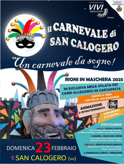 CARNEVALE DI SAN CALOGERO 2025 🎭🎉 CARNEVALE DI SAN CALOGERO 2025 🎭🎉